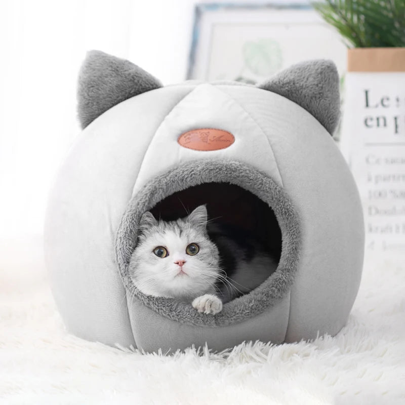Cama Toca CozyNest™ – Conforto Térmico e Proteção para Gatos