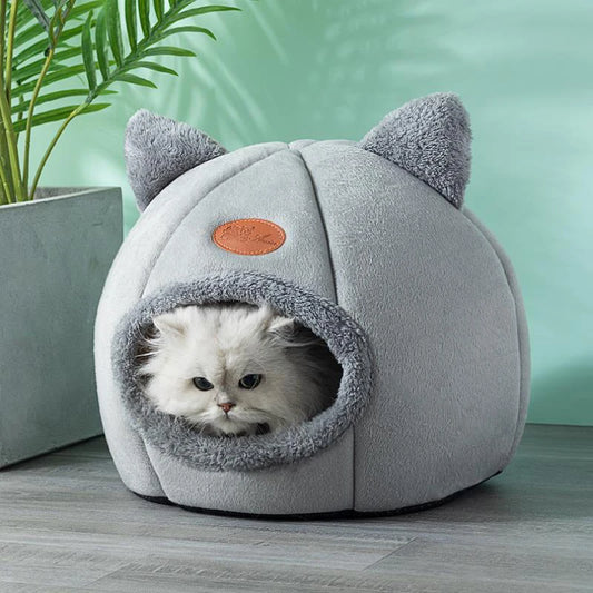 Cama Toca CozyNest™ – Conforto Térmico e Proteção para Gatos