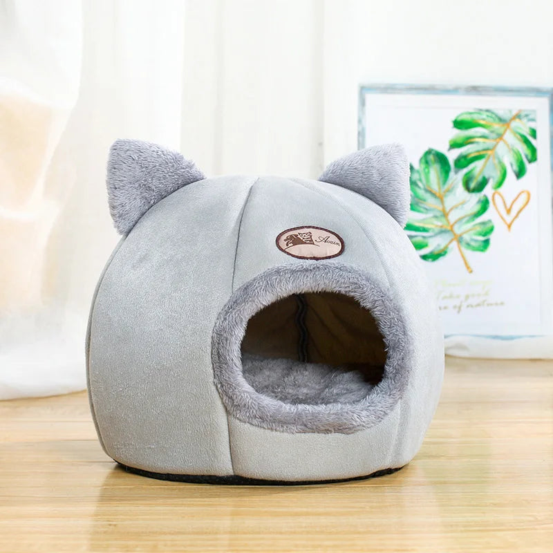 Cama Toca CozyNest™ – Conforto Térmico e Proteção para Gatos