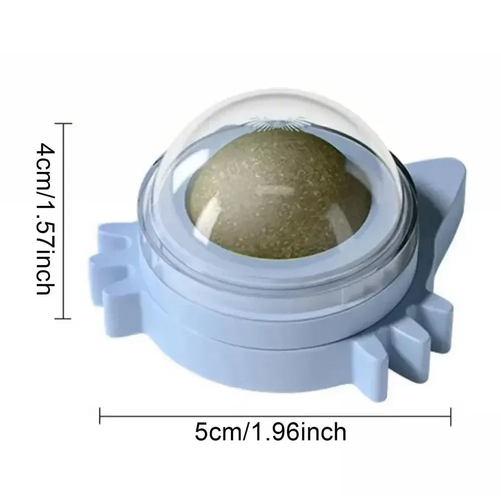 Snack de Alegria Pet Bloom™ – Bola de Erva Gateira Rotativa